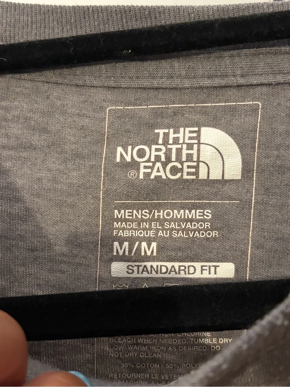 The North Face men’s  Heather Gray Outdoor Icons Short Sleeve Tee shirt top